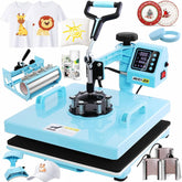 AKEYDIY Heat Press, 15x15 Shirt Press Machine with 30 OZ Tumbler Attachment, 8 in 1 Sublimation